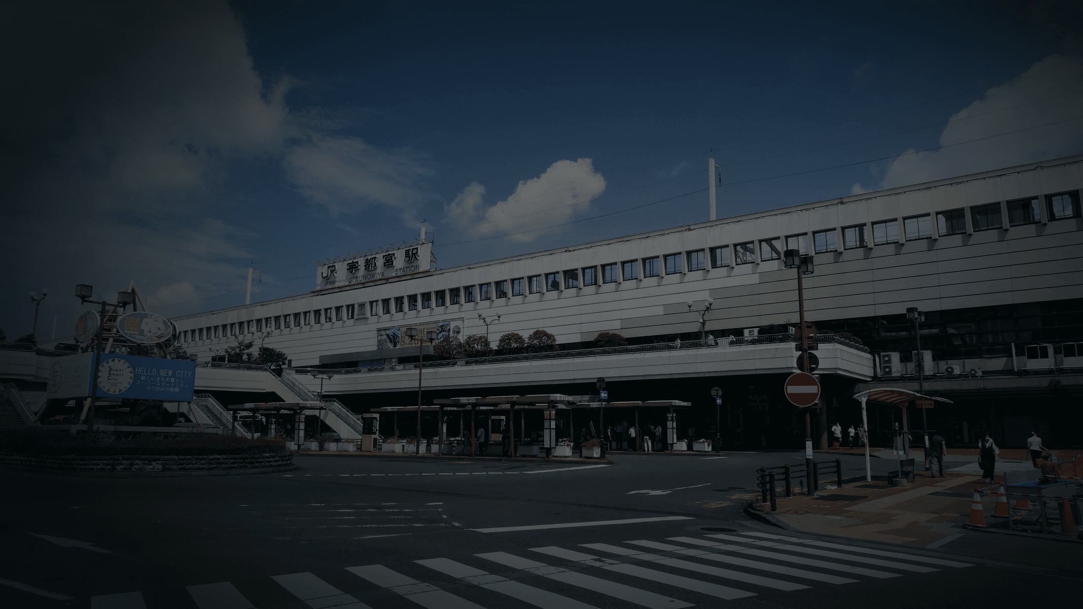 JR宇都宮駅西口の駅前風景
